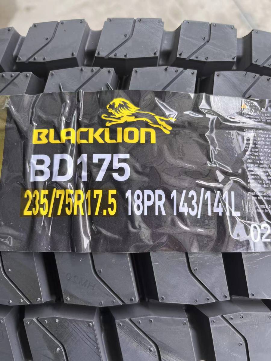 新品★ 235/75R17.5 18PR 143/141L BD175 トラックタイヤ★ミックスタイヤ★BLACKLION ブラックライオン_画像4