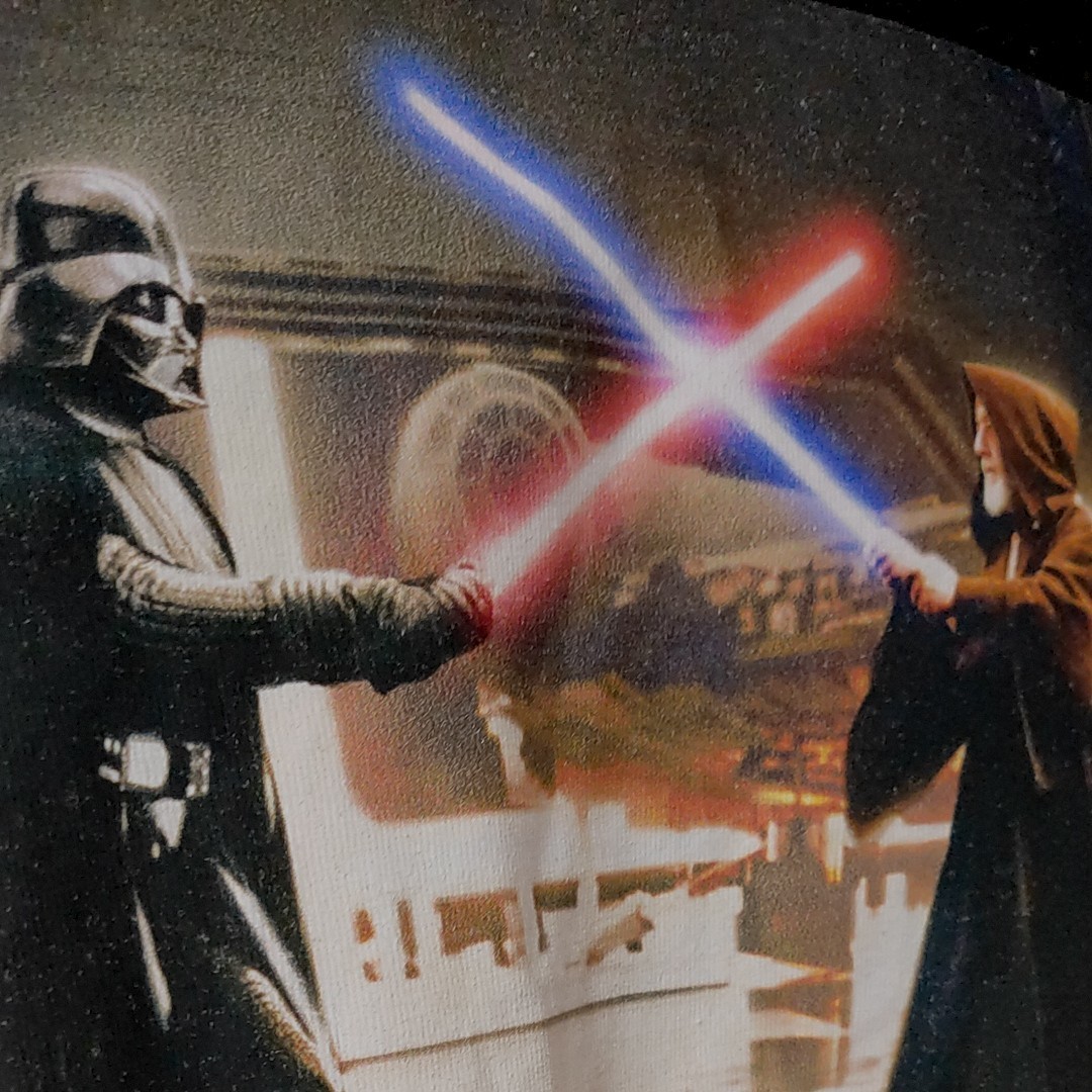 Paypayフリマ Starwars半袖tシャツl 黒 スターウォーズダースベイダーvsオビワンケノービ Epispde Iv A New Hope Paypayフリマ Starwars半袖tシャツl 黒 スターウォーズダースベイダーvsオビワンケノービ Epispde Iv A New Hope