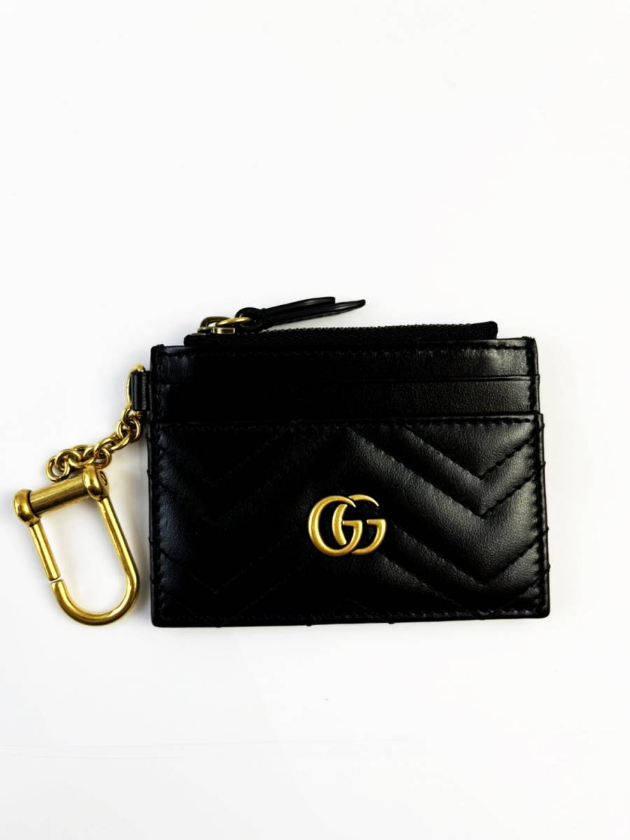 未使用品 GUCCI GGマーモント キーチェーン付き 627064 グッチ 財布