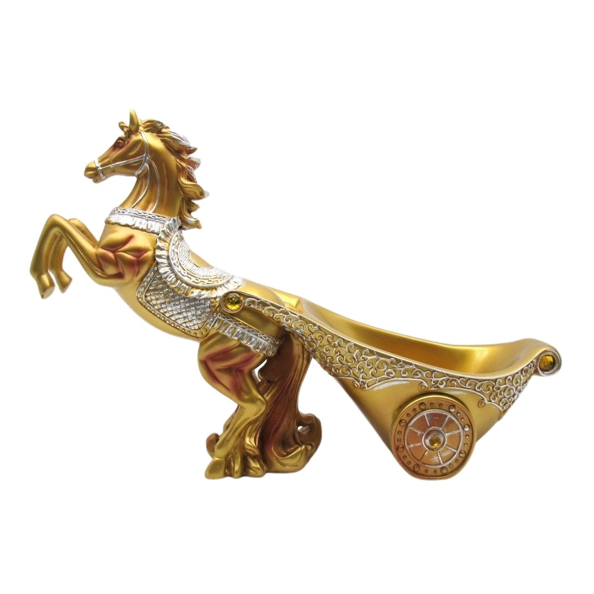  wine bottle holder .. on .. horse horse car beautiful color tone European manner ( Gold )