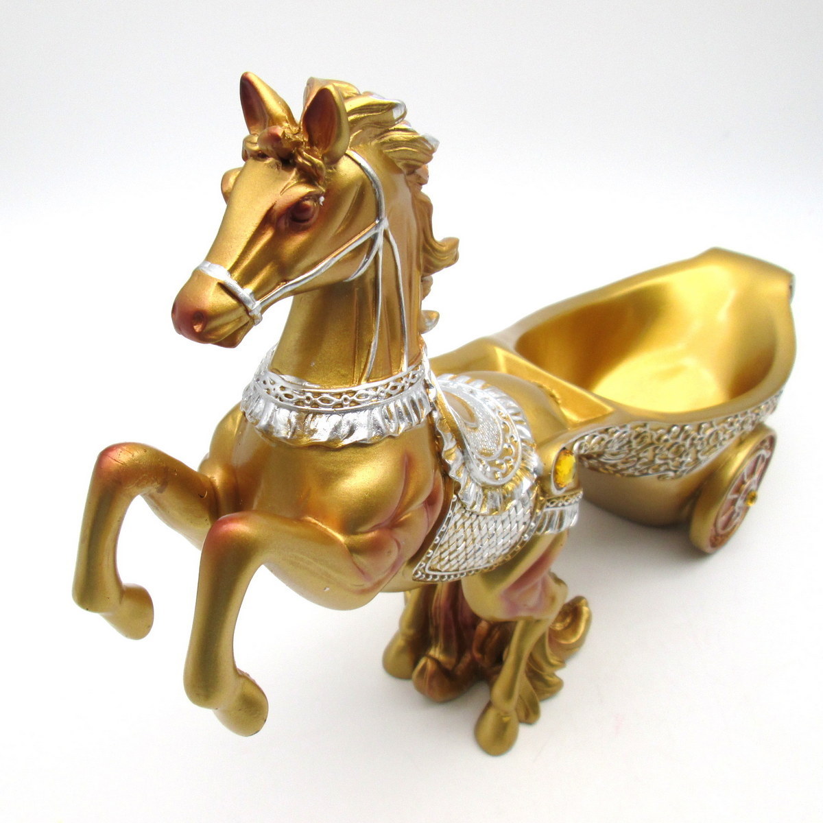  wine bottle holder .. on .. horse horse car beautiful color tone European manner ( Gold )