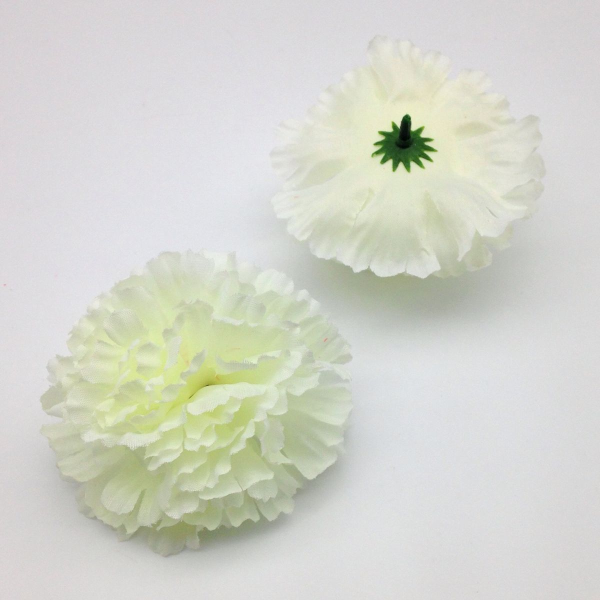 造花 カーネーション 花のみ 9cm 10個 (オフホワイト)_画像3