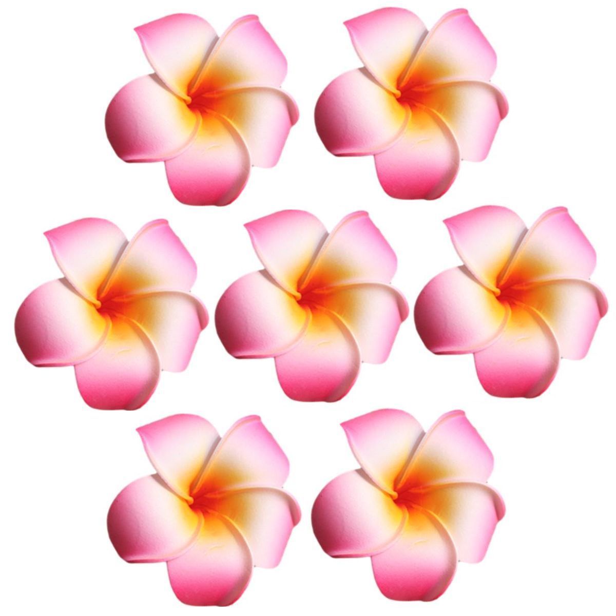  искусственный цветок плюмерия цветок только 7 см 10 шт ( розовый )