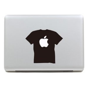 MacBook ステッカー シール Black T-shirt (13インチ)_画像1