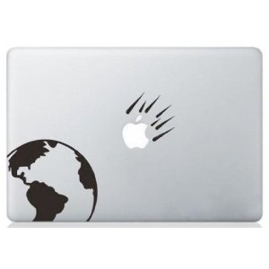 MacBook ステッカー シール Apple meteorite (11インチ)_画像1