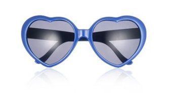 Солнцезащитные очки тип сердца (синий)