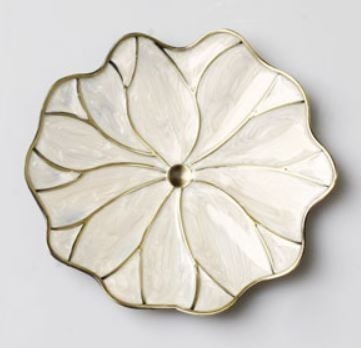  fragrance establish white lotus. leaf motif. saucer stick for . difference . elegant ( jpy tube type )