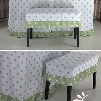  piano chair cover la Brief liru dot green 