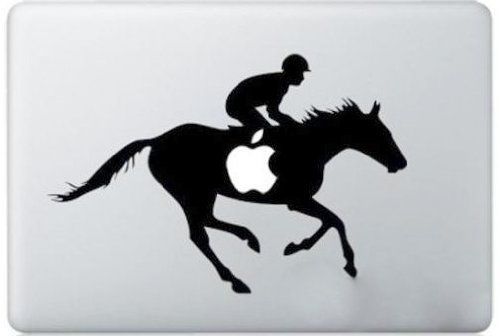 MacBook ステッカー シール Jockey (13インチ)_画像1