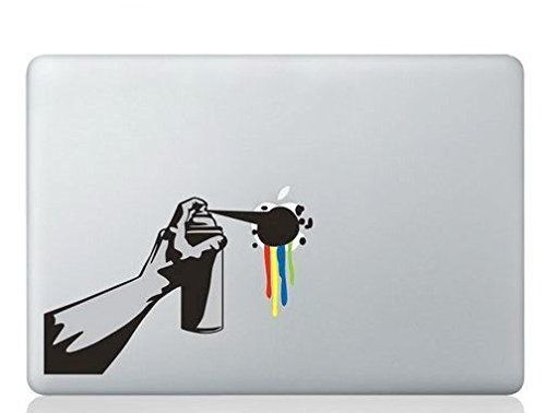 MacBook ステッカー シール spray The apple (13インチ)_画像1