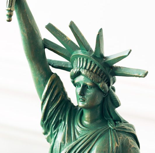 置物 自由の女神 アメリカ NEW YORK 土台付き (グリーン)_画像2
