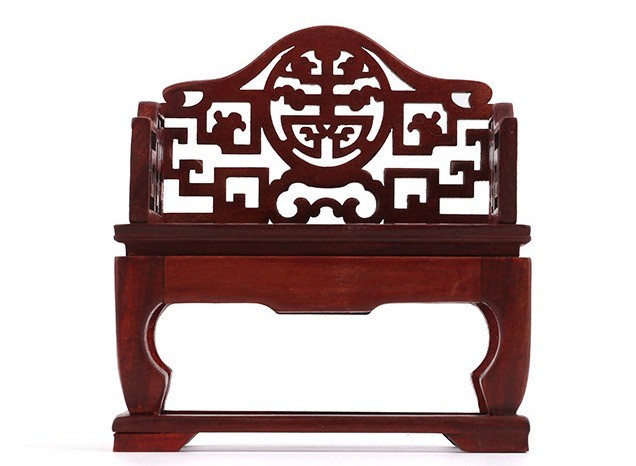 名刺スタンド 置物 中国 家具 宝座 彫刻 椅子 木製