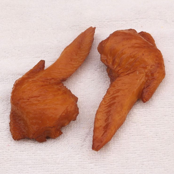 食品サンプル 鶏肉の照り焼き 5個セット (手羽先)_画像2