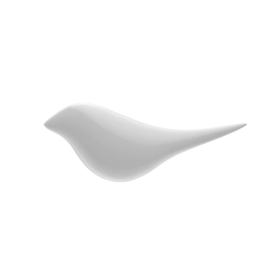 壁掛けオブジェ 小鳥 シンプル モダン 1個 (ホワイト×左向き)_画像1
