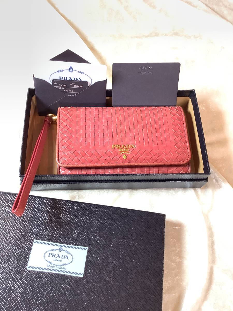 PRADAプラダ マドラス取っ手つき長財布 *極美品* | contifarma.pe