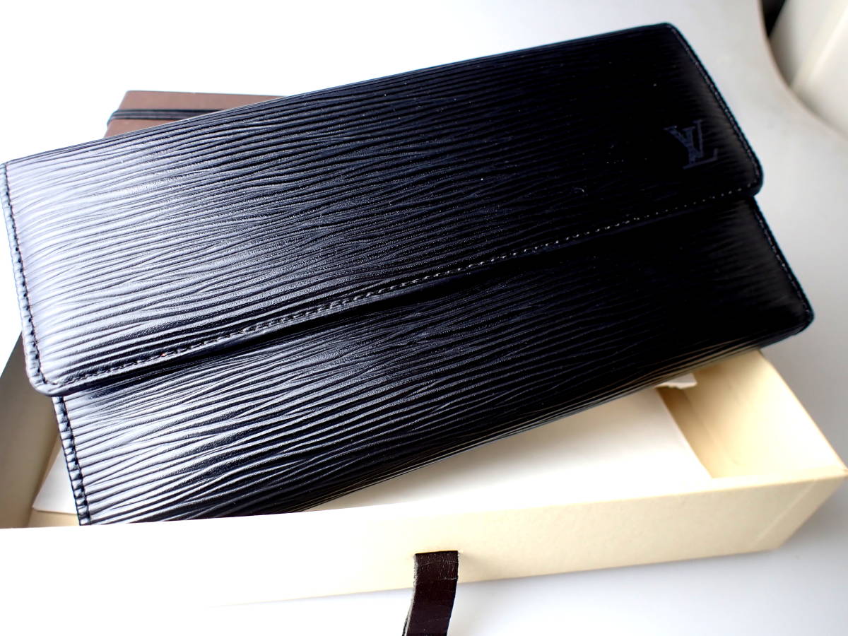本物の 正規品 ルイヴィトン 長財布 黒 エピ superior-quality.ru:443