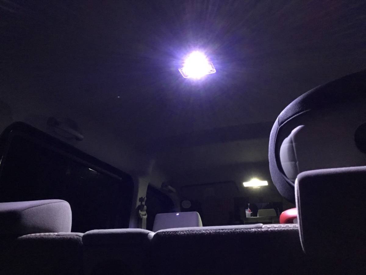 A03A ミラージュ [H28.1〜] COB全面発光 LED ルームランプ バックランプ H4 ヘッドライト ウェッジ球セット 車内灯 交換用_画像9