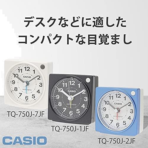 CASIO(カシオ) 目覚まし時計 電波 ブラック アナログ ミニサイズ ライト 付き TQ-750J-1JF_画像6