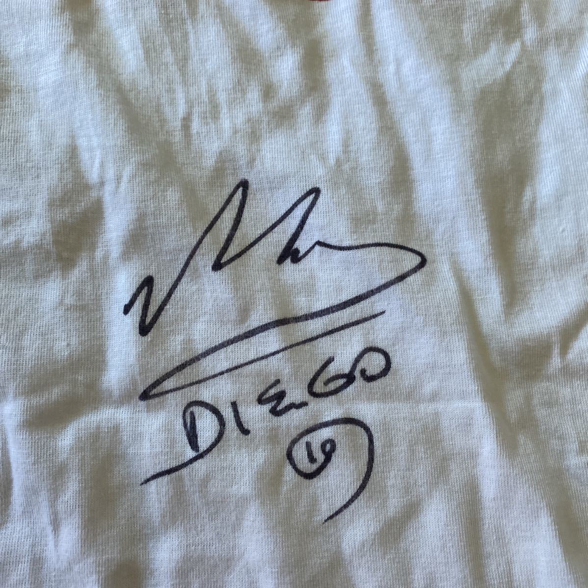 ディエゴ マラドーナ ナポリ　セリエ A 1988 選手支給　直筆サイン入り　アウェイ　ユニフォーム Maradona Match Issued Signed Shirt _画像5