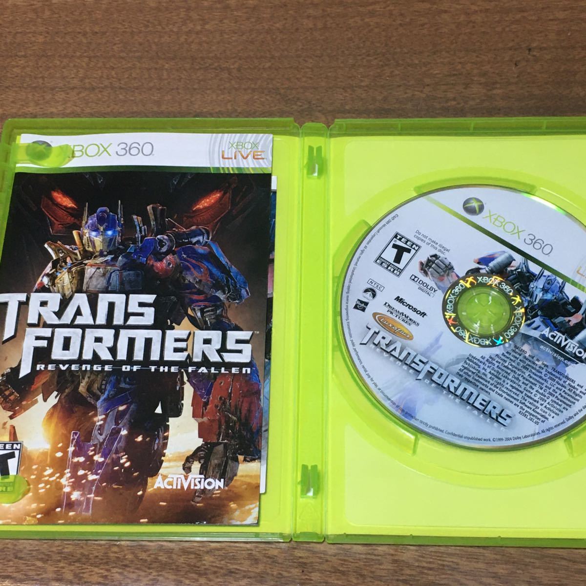 XBOX360 / Transformers Revenge of the Fallen  【北米版】 国内本体で動作可能