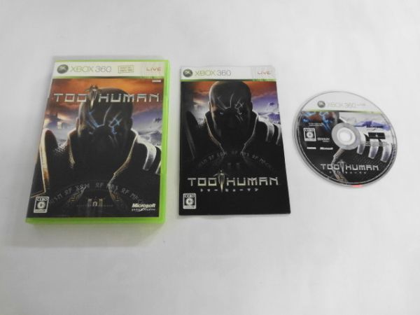 XB21-050 マイクロソフト XBOX 360 Too Human トゥーヒューマン レトロ ゲーム ソフト