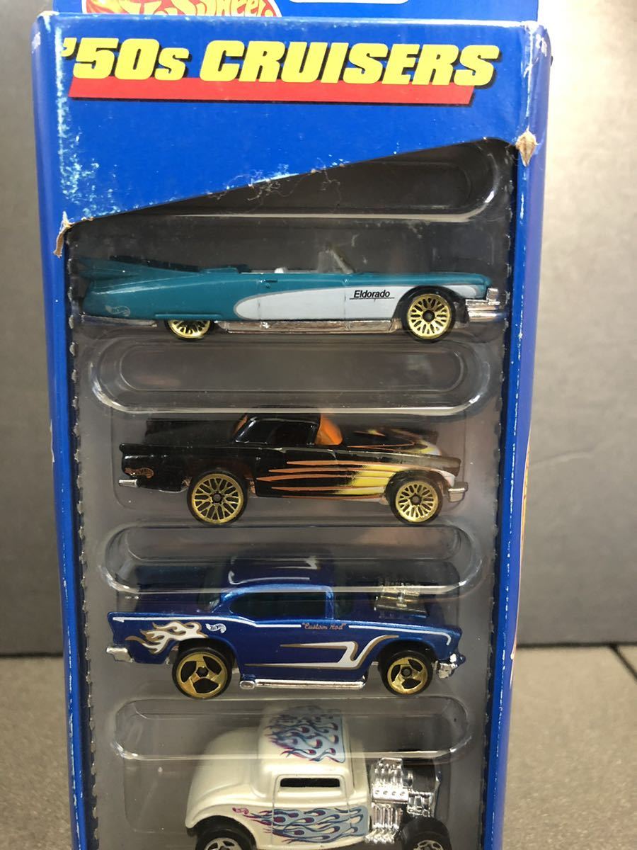 1998年 MATTEL Hot Wheels ホットウィール 3+ GIFT PACK '50s CRUISERS 5台セット マテル USA 90年代 90s_画像2