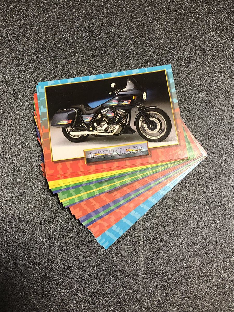 1993年 当時物 カスタムバイク カード アメリカ THUNDER コレクション カード ハーレーダビッドソン 改造 チューニング 24枚 90s 90年代_画像2