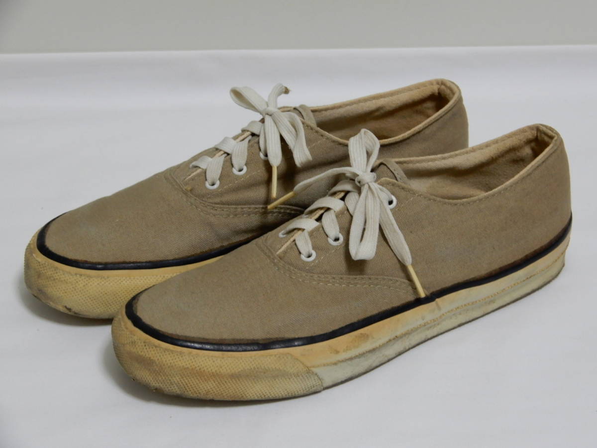  super-rare!! 70\'s Vintage USA made TOP-SIDERD/ top rhinoceros da- deck shoes 24~24.5.