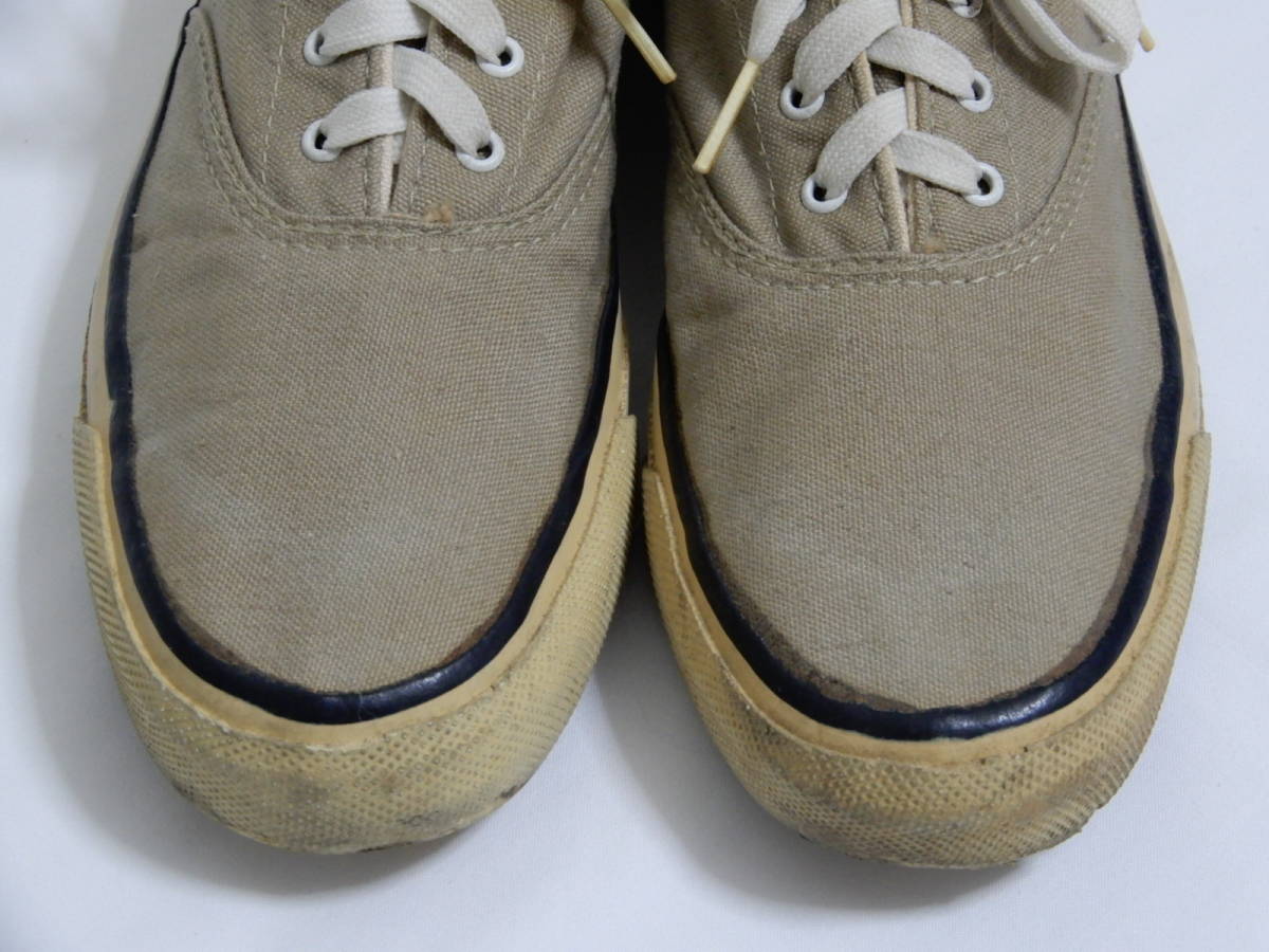  super-rare!! 70\'s Vintage USA made TOP-SIDERD/ top rhinoceros da- deck shoes 24~24.5.