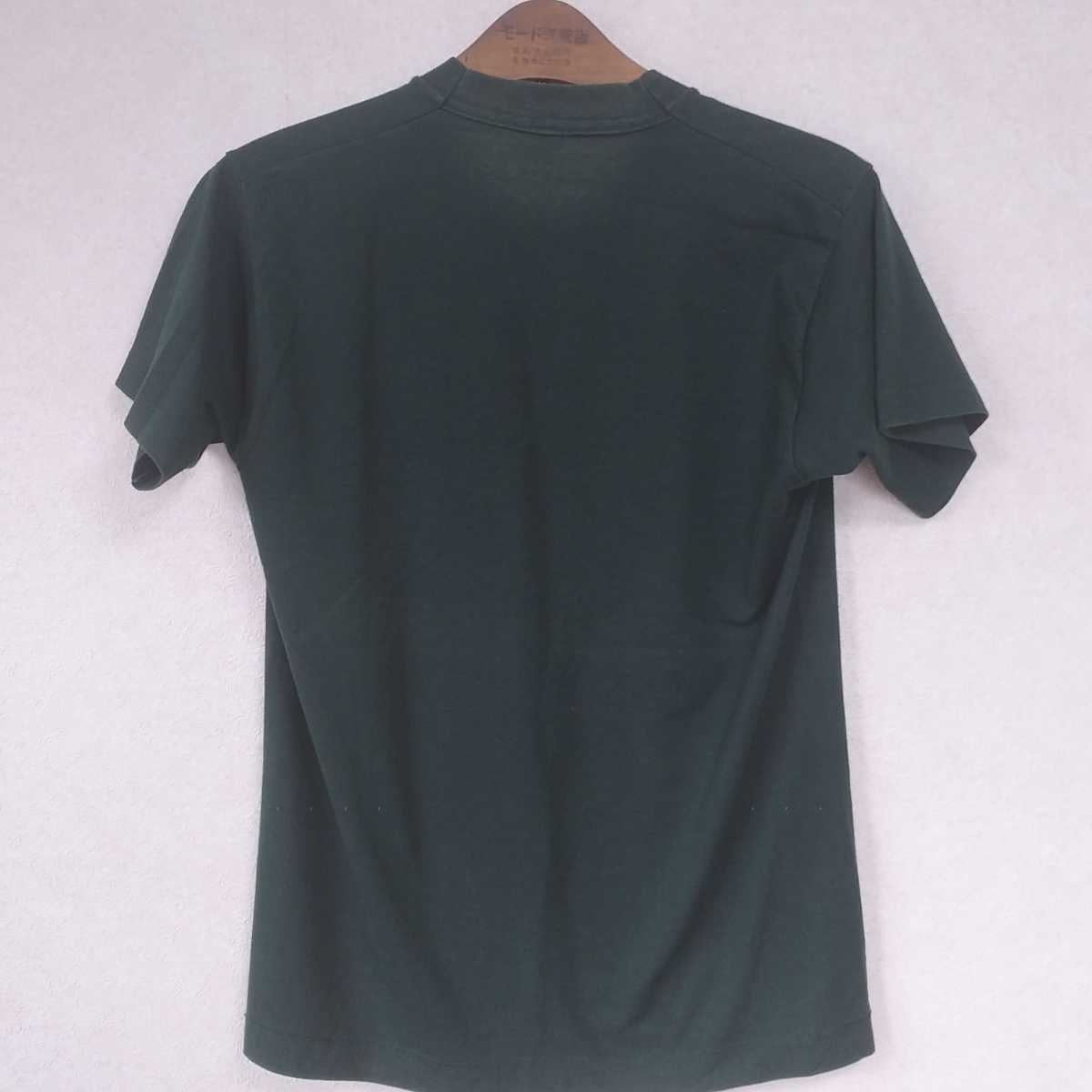 USA製 スクールTシャツ モスグリーン 98年 M_画像5