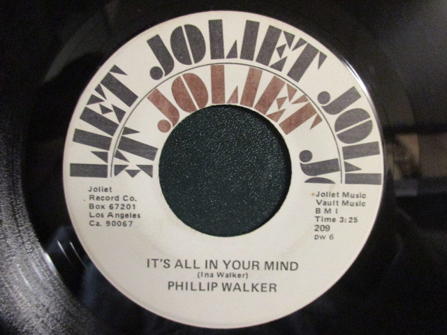 Phillip Walker ： The Bottom Of The Top 7'' / 45s (( 70's モダン Blues )) c/w It's All In Your Mind (( 落札5点で送料無料_画像2