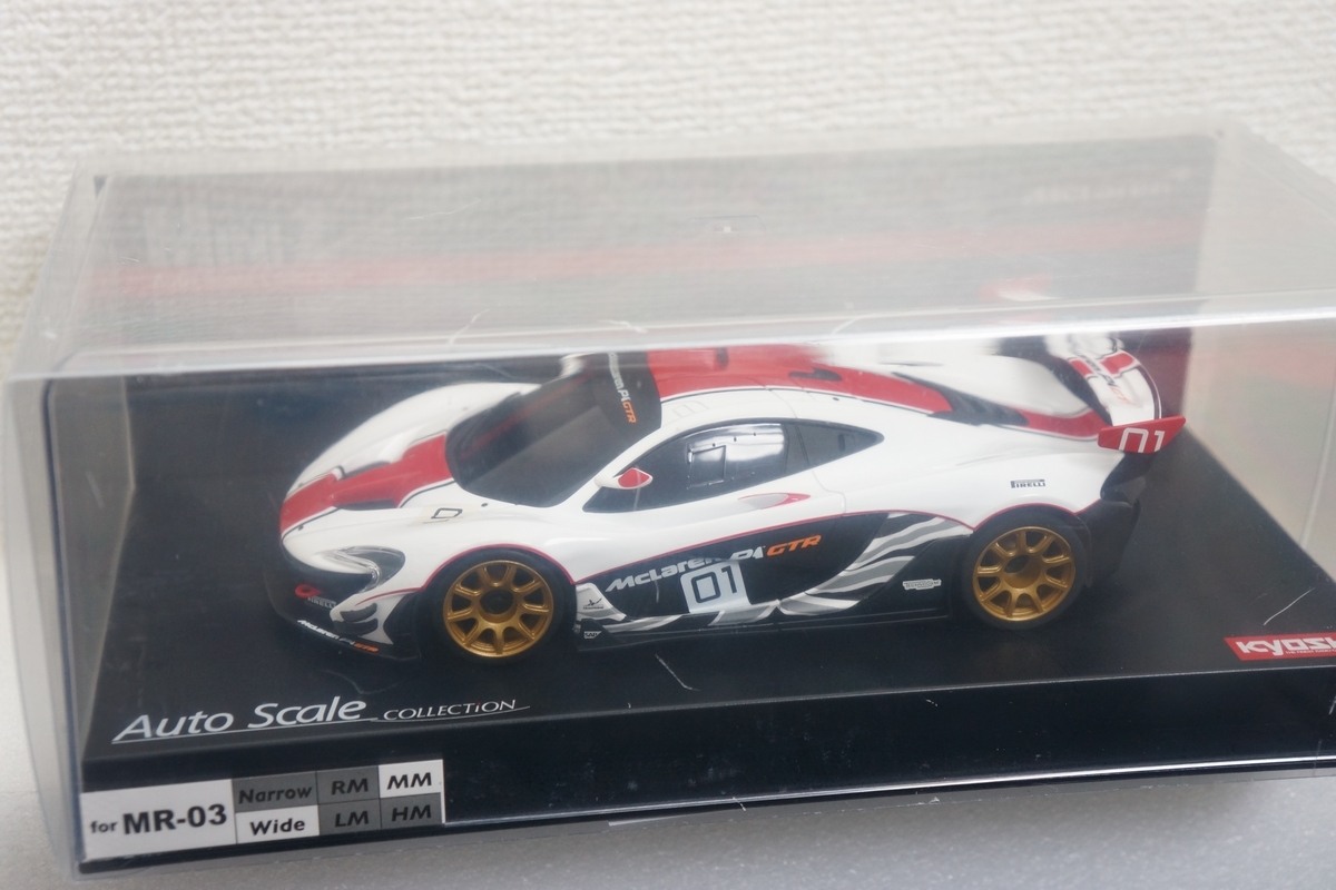 送料無料 京商 ミニッツ ボディ McLaren P1 GTR ホワイト/レッド (Kyosho RWD マクラーレン MINI-Z 1/27 ASC オートスケールコレクション)d