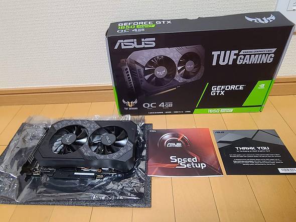☆美品!ASUS GeForce GTX 1650 SUPER TUF-GTX1650S-O4G-GAMING 4GB