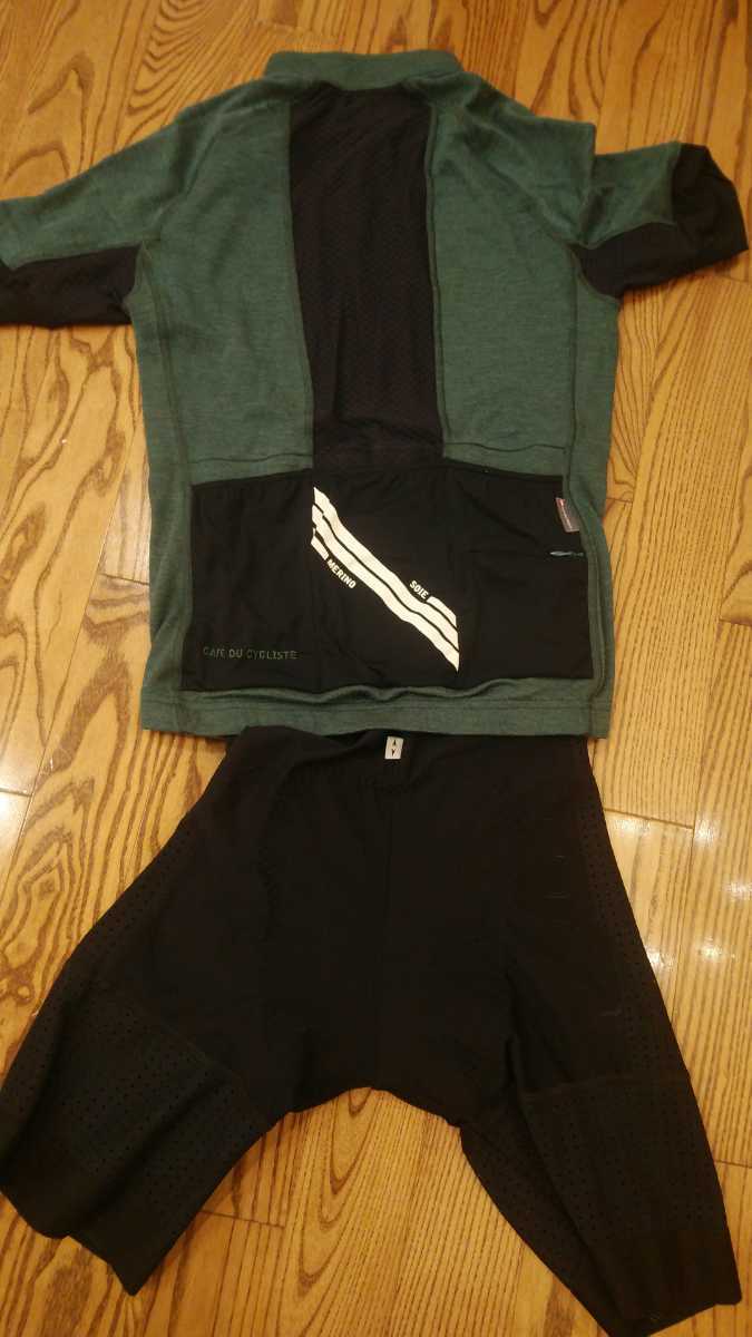 美品 CAFE DU CYCLISTE Mサイズ サイクルジャージ ビブショーツ 上下