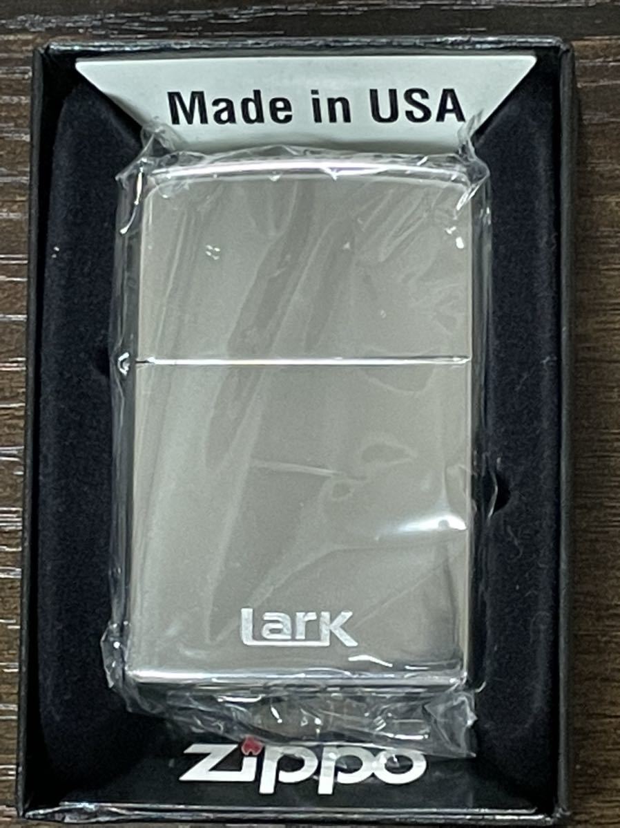 zippo LARK SILVER 限定品 ラーク シルバー 2009年製 Lark タバコ銘柄 デットストック ケース 保証書