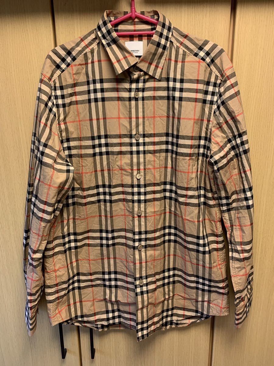 正規 19SS BURBERRY LONDON ENGLAND バーバリー by Riccardo Tisci リカルド ティッシ ノバチェック  シャツ M THTHAGAR129SAM 8020863