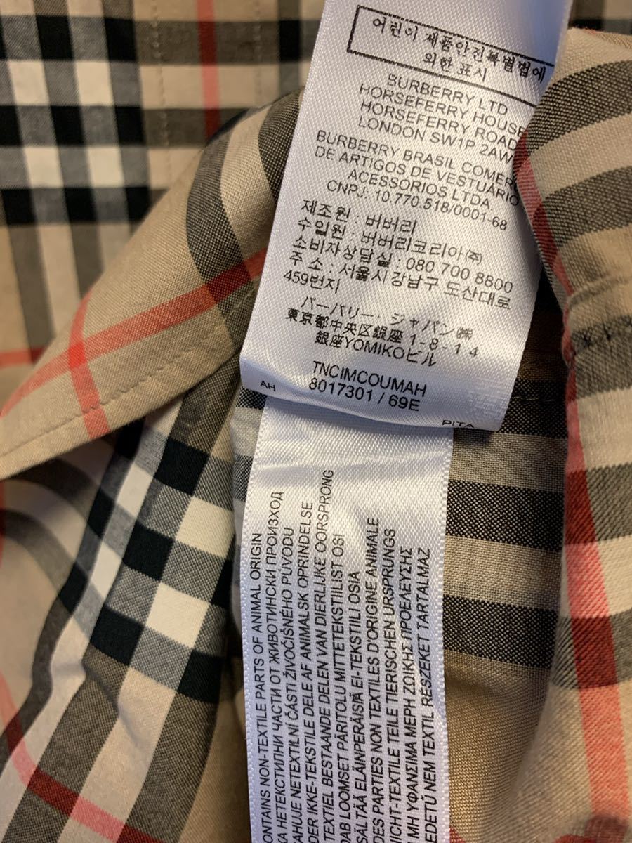 正規 20SS BURBERRY LONDON ENGLAND バーバリー by Riccardo Tisci ノバチェック ロゴ プリント S/S  半袖 シャツ M TNCIMCOUMAH 8017301