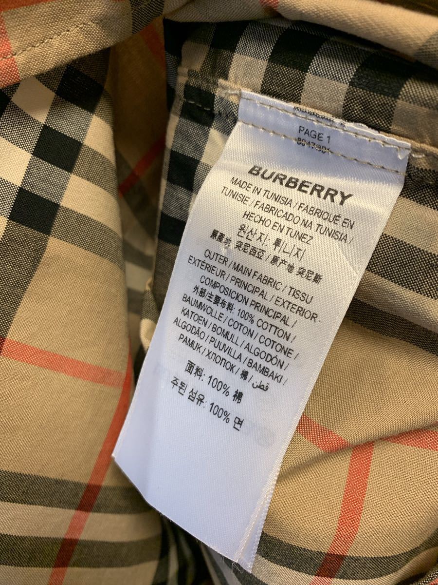 正規 20SS BURBERRY LONDON ENGLAND バーバリー by Riccardo Tisci ノバチェック ロゴ プリント S/S  半袖 シャツ M TNCIMCOUMAH 8017301