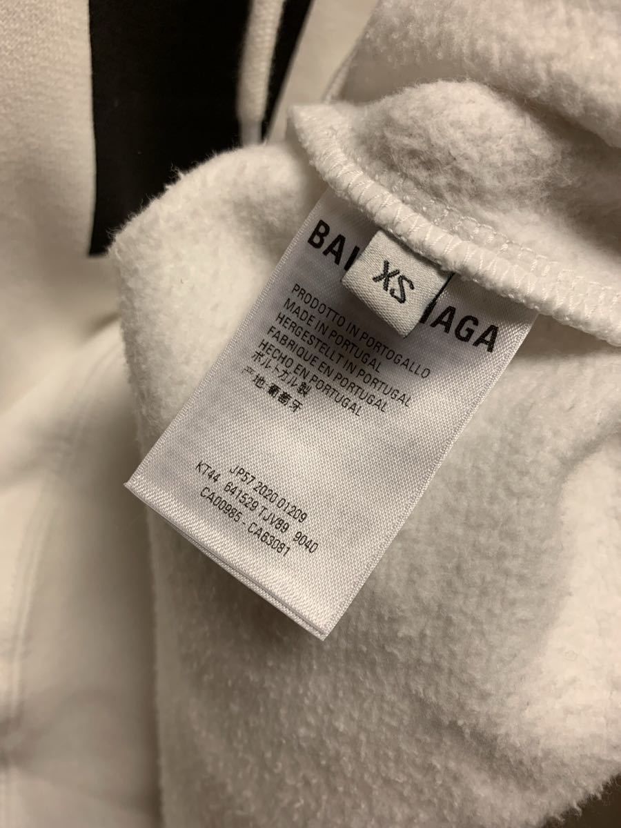 正規 21SS BALENCIAGA バレンシアガ DEMNA GVASALIA デムナ ヴァザリア 矢印 プルオーバー パーカー フーディー 白 XS 641529 TJV89_画像3