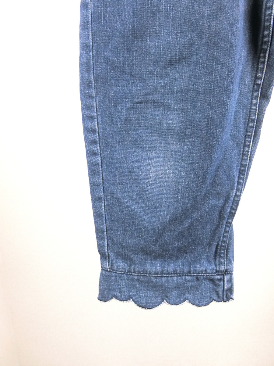 Ne-net кромка дизайн укороченные брюки Denim брюки 1 синий blue женский PA2004-811