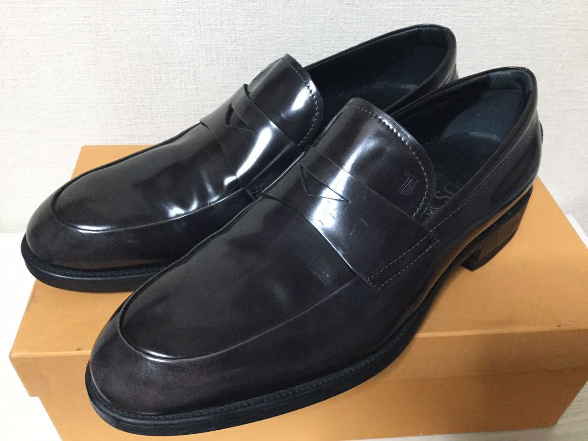 SALE】 TOD'S 新品 ビジネスシューズ 革靴 トッズ ローファー 27.5