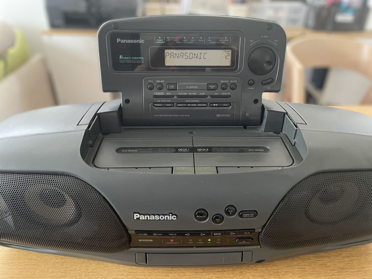 外観良好 カセットジャンク Panasonic パナソニック RX-DT707 バブル