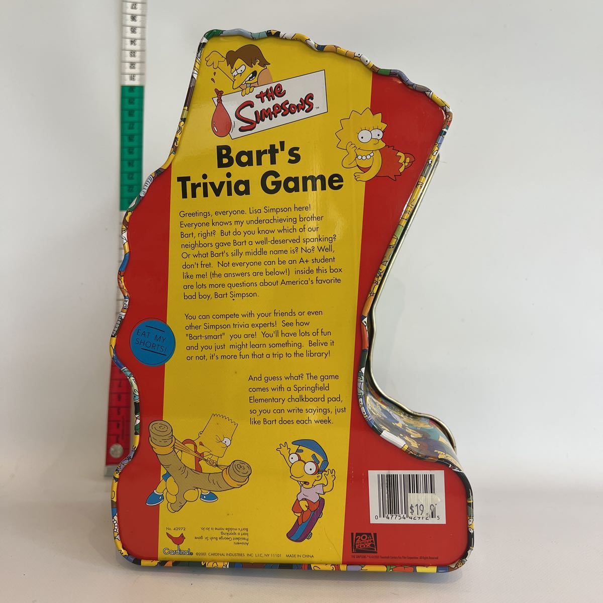 SIMPSONS BART’S TRIVIA GAME ビンテージシンプソンズトラベルゲーム 貯金箱付きの画像3