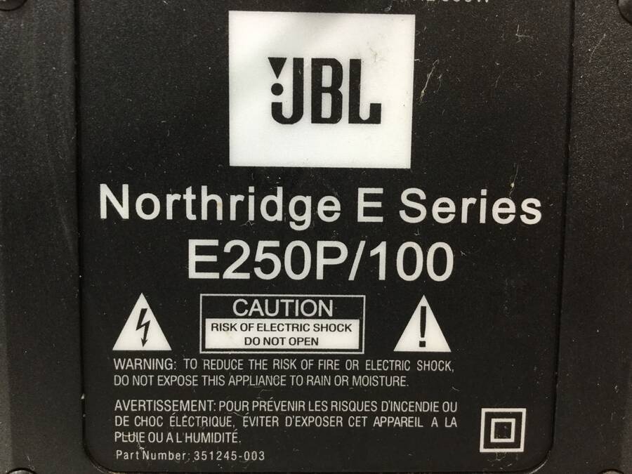 JBL E250P/100 サブウーファー 単品　ネットカバー1枚付き◆ジャンク品_画像4