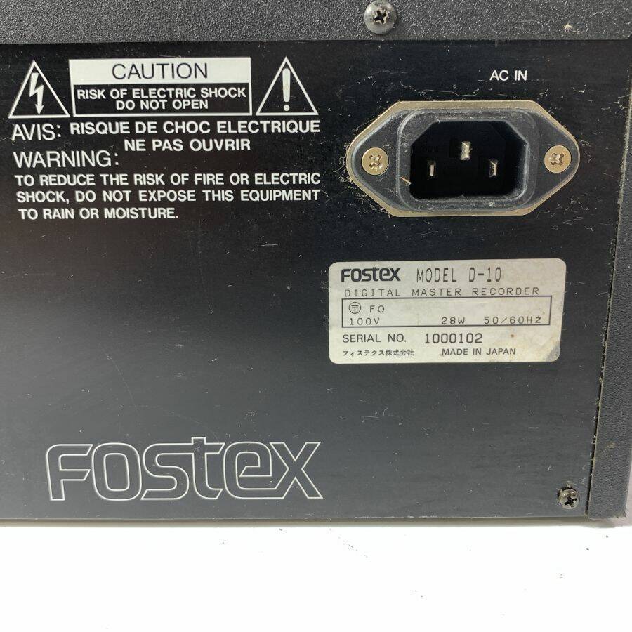 FOSTEX D-10 DIGITAL MASTER RECORDER◆現状品_画像7