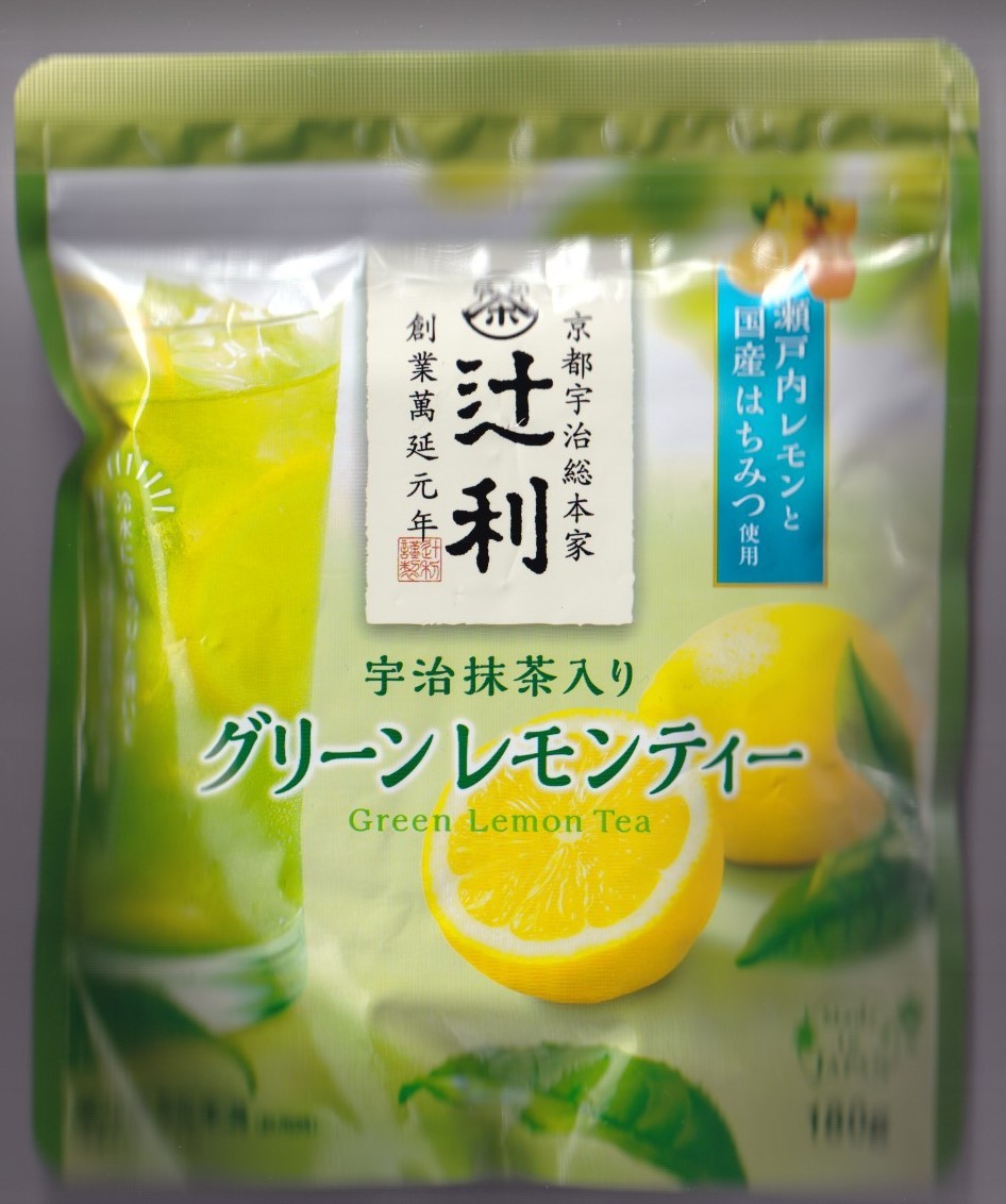 辻利 宇治抹茶入り グリーンレモンティー 瀬戸内レモンと国産はちみつ使用 片岡物産 粉末清涼飲料 180g 独特の上品 グリーンレモンティー 辻利 宇治抹茶入り グリーンレモンティー 瀬戸内レモンと国産はちみつ使用 片岡物産 粉末清涼飲料 180g 独特の上品 グリーンレモンティー
