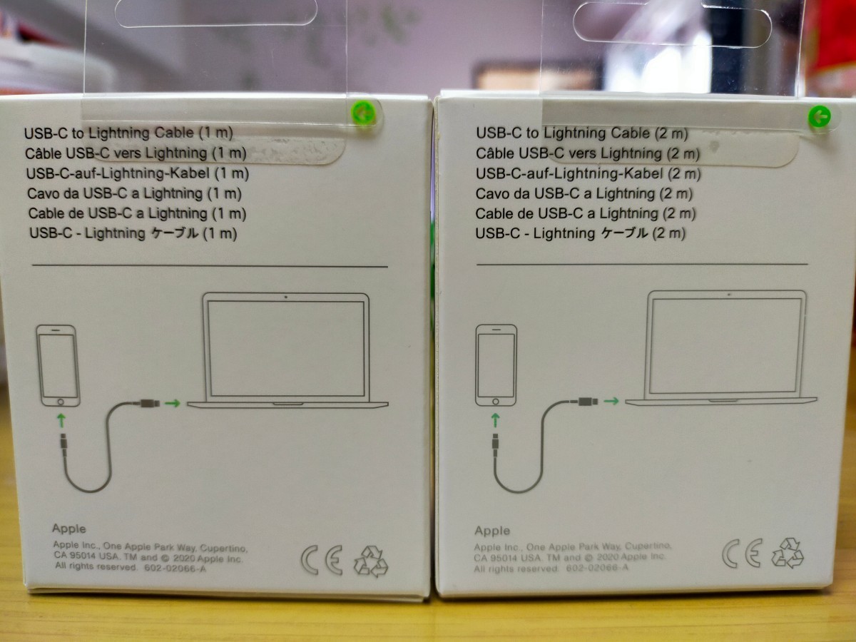 Apple 純正USB-C Lightningケーブル1ｍ2ｍ新品未使用