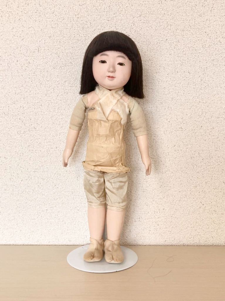 昭和初期*初代東光作☆可愛い市松人形 Yahoo!オークション - 市松人形 43㎝ アンティーク 初代東光