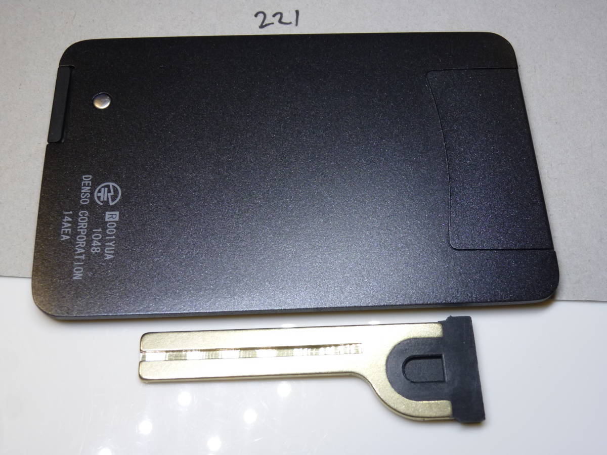 221 初期化済 レクサスカードキー14AEA 未登録 プリウス30系 221 初期化済 レクサスカードキー14AEA 未登録 プリウス30系
