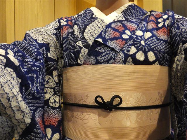 有松鳴海絞り☆総絞り浴衣☆ピンク花柄☆身丈162・裄68 | www